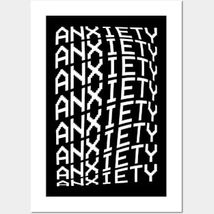 Anxiety VHS aesthetic Posters and Art